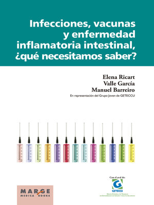 cover image of Infecciones, vacunas y enfemerdad inflamatoria intestinal